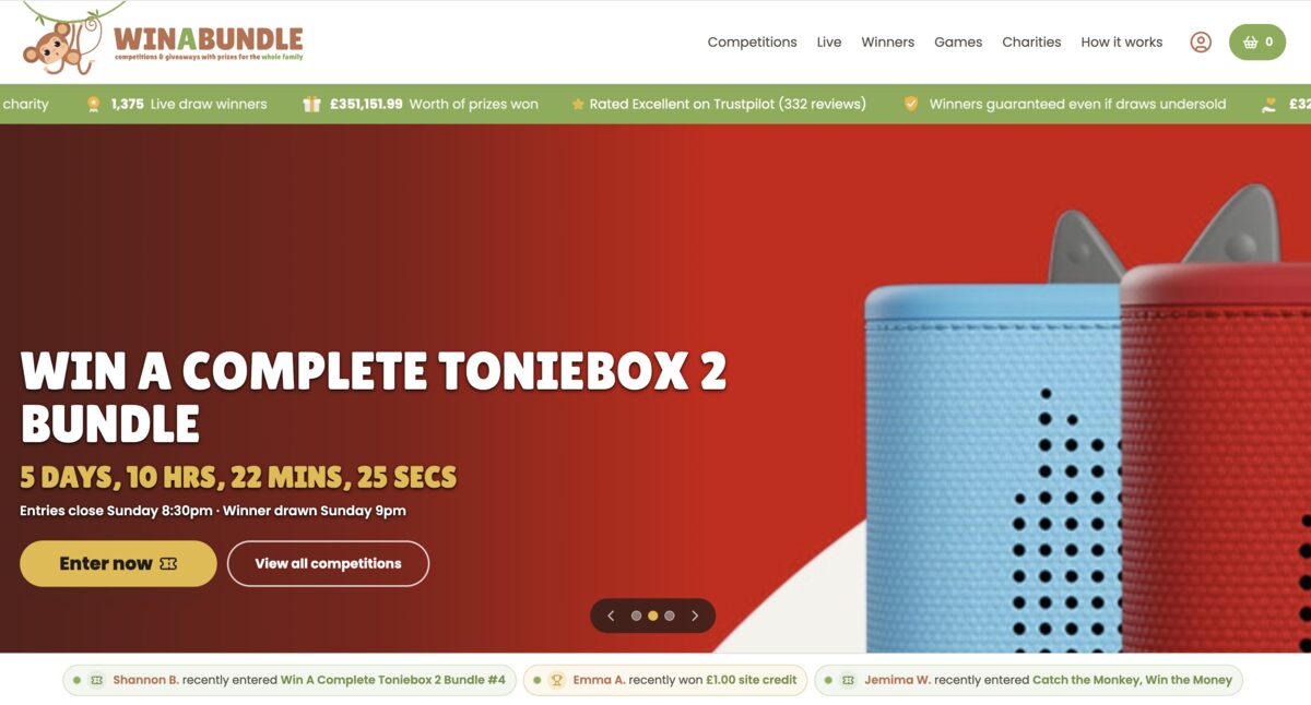 Win a Bundle website